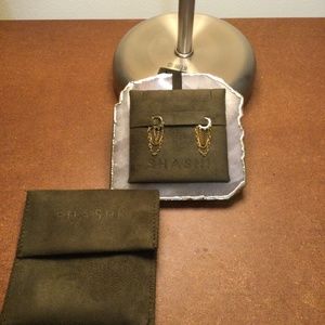 Shashi gold earrings